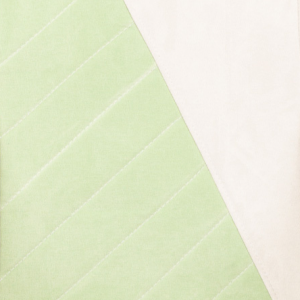 Белая ткань/зелёная ткань